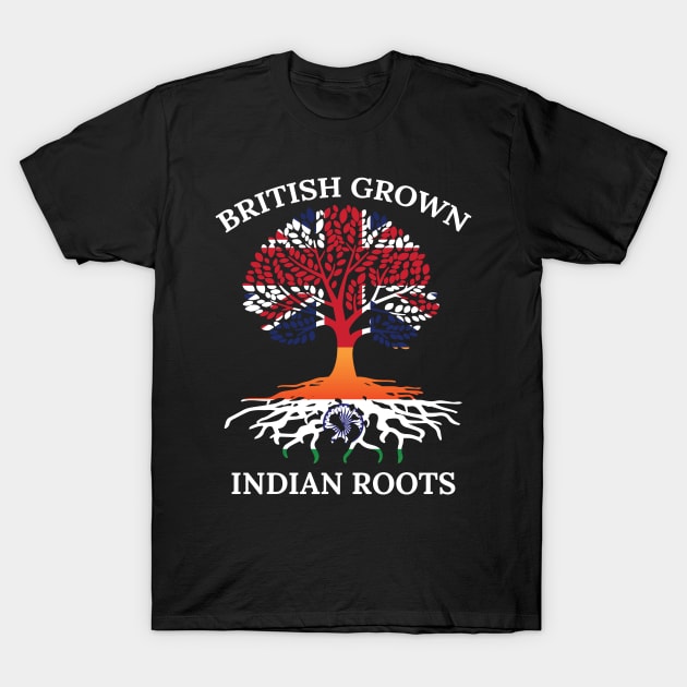 India Heritage British Grown Indian Roots T-Shirt by Tracy